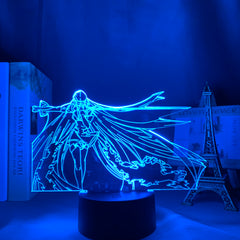 Acrylic Led Night Light Lamp Anime Akame Ga Kill for Bedroom Deco Light Manga Birthday Gift Akame Ga Kill Anime 3d Light Esdeath