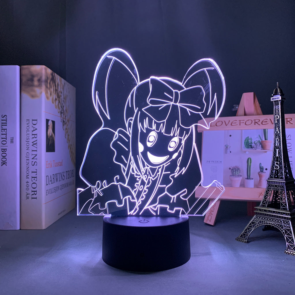 3D LED Lamp Anime Figure High Rise Invasion Enis Bedroom Desk Decoration Small Night Light for Children's Festival Birthday Gifts Neon Lights With Remote
