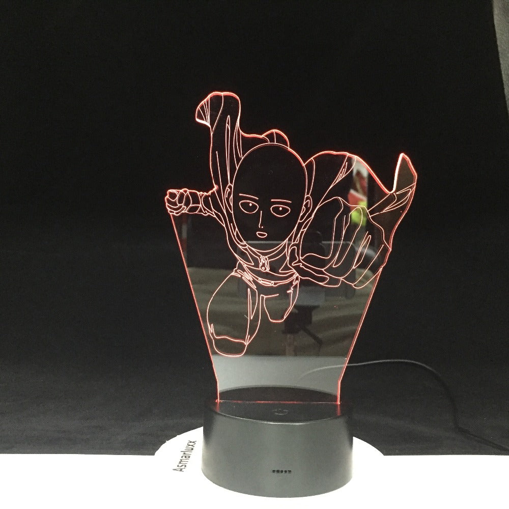 One Pouch Man Decoration Cartoon RGB Touch Sensor Children Kids Gadget Gift 3D Night Light LED USB Decor Dropshipping 1930