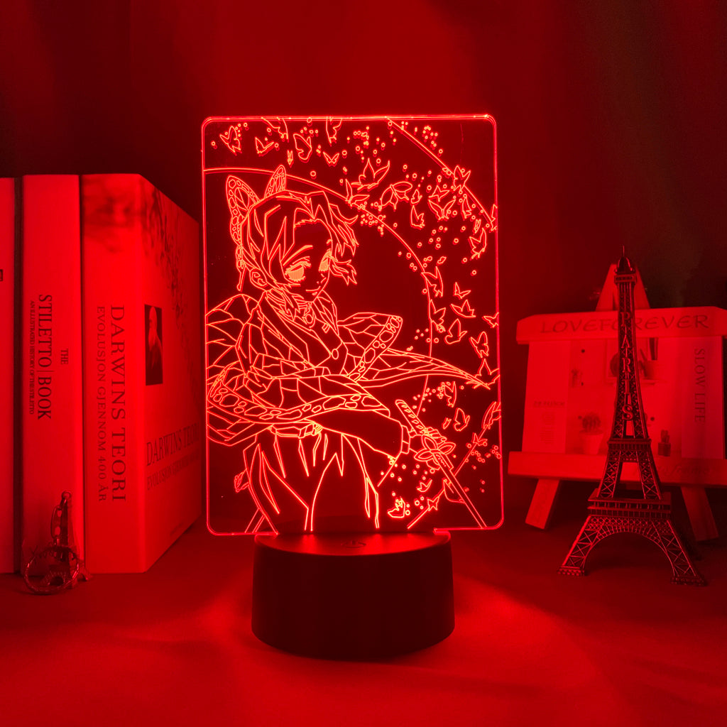 Anime Figure Kimetsu No Yaiba Shinobu Kocho 3D Lamp forHome Decor Children's Festival Birthday gifts