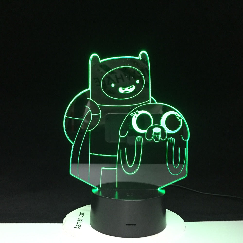Cartoon Table Desk Lamp Children Night 3D LED Night Light Lampara Change Bedroom Xmas Gift Home Decoration Kids Dropshipping