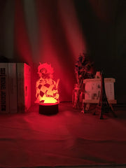 Kimetsu No Yaiba Tanjiro Kamado Figure 3d Night Lamp for Child Bedroom Decor Nightlight Kids Led Night Light Demon Slayer Gift