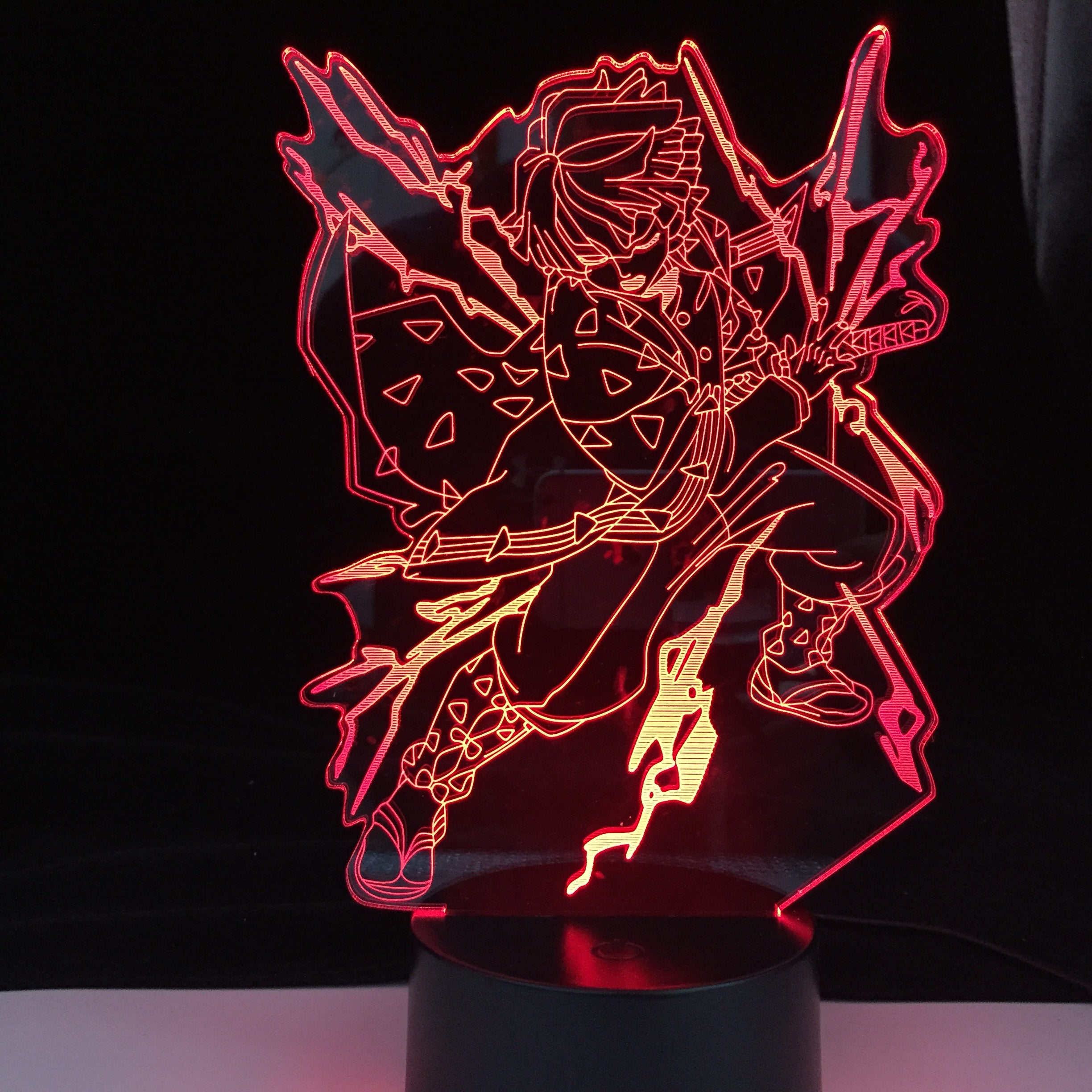 Agatsuma Zenitsu Light Kimetsu No Yaiba Led Night Light Anime Demon Slayer Lamp for Bedroom Decor Light Kids Child Birthday Gift
