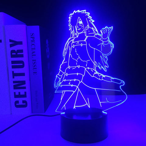 Anime Figure Madara 3D LED Night Light Home Decor Children's Festival Birthday gifts USB Link Charging 7 Color Changes With Remote Control Neon Lamp