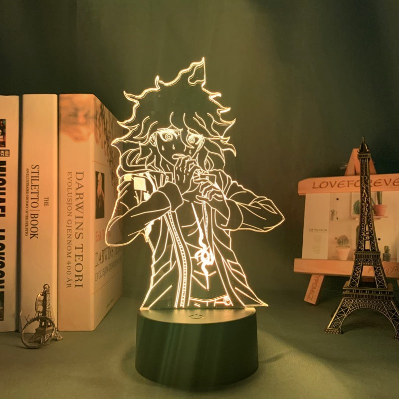 Danganronpa V3 Nagito Komaeda Led Night Light Lamp for Bedroom Decor Kids Gift Danganronpa V3 Acrylic Neon Lamp Nagito Komaeda