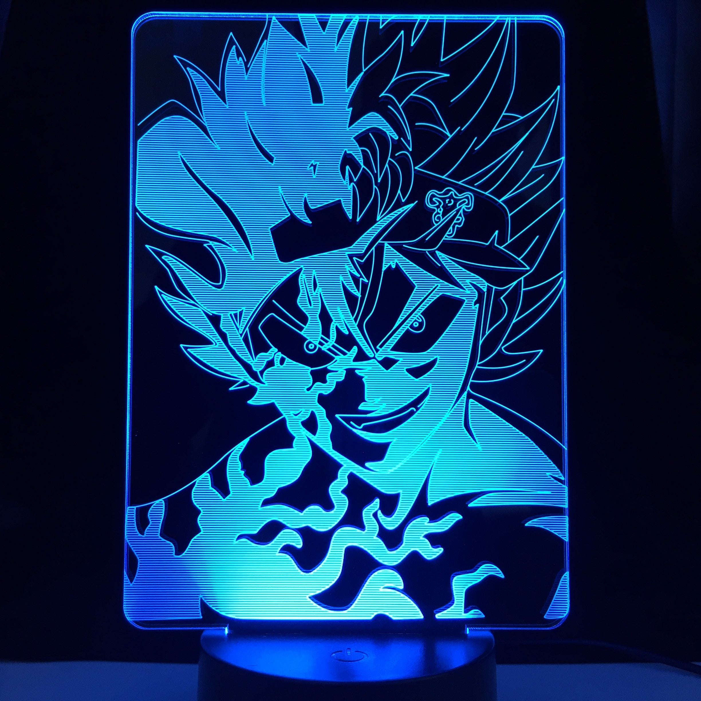 Black Clover Asta Light for Kids Bedroom Decor Night Light Birthday Gift Manga Gadget 3d Lamp Anime Dropshipping Lights 1 order