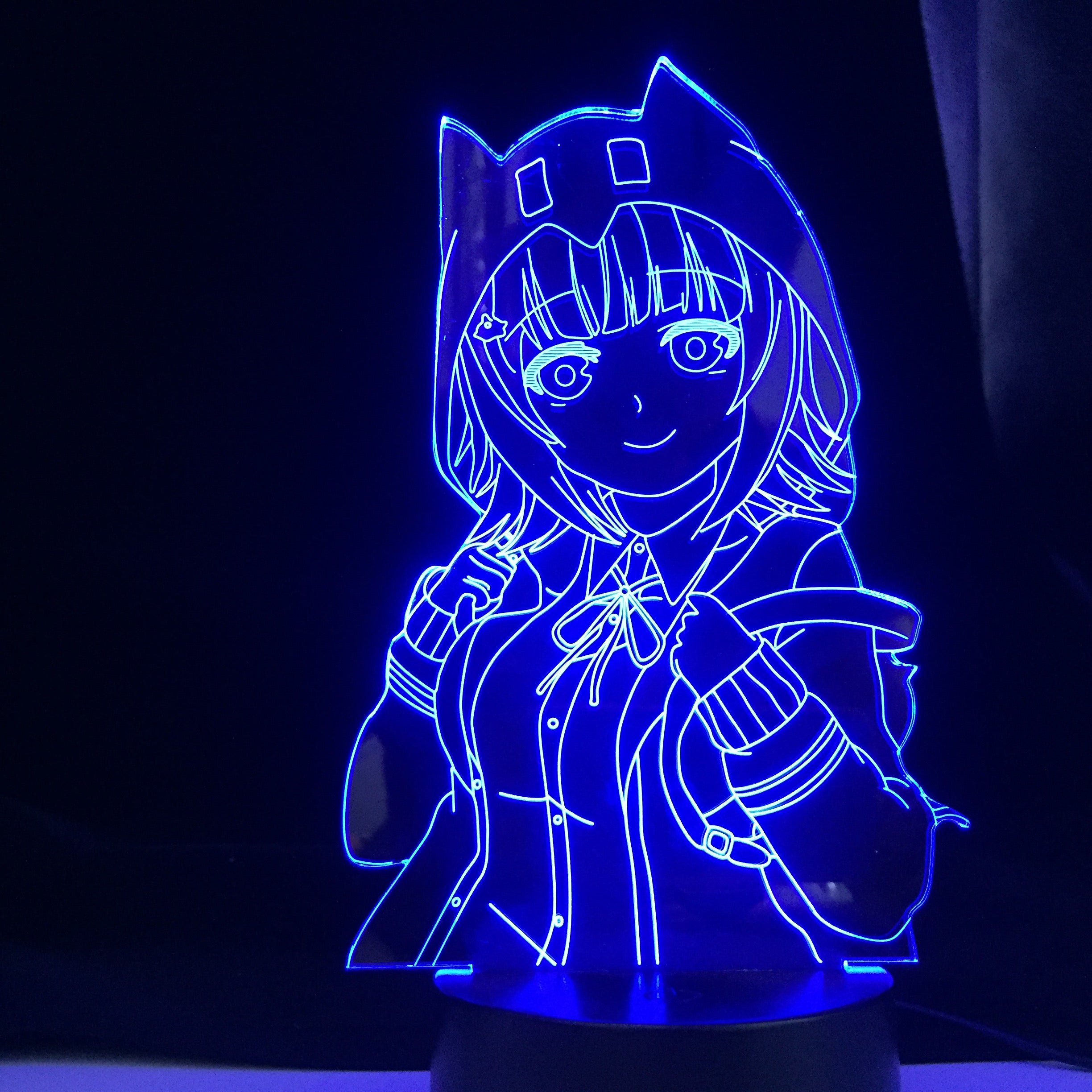Chiaki Nanami Danganronpa 2 3D Led Anime Lamp Illusion Lighting Color Changing Night Lights Lampara For Easter Holiday Gift