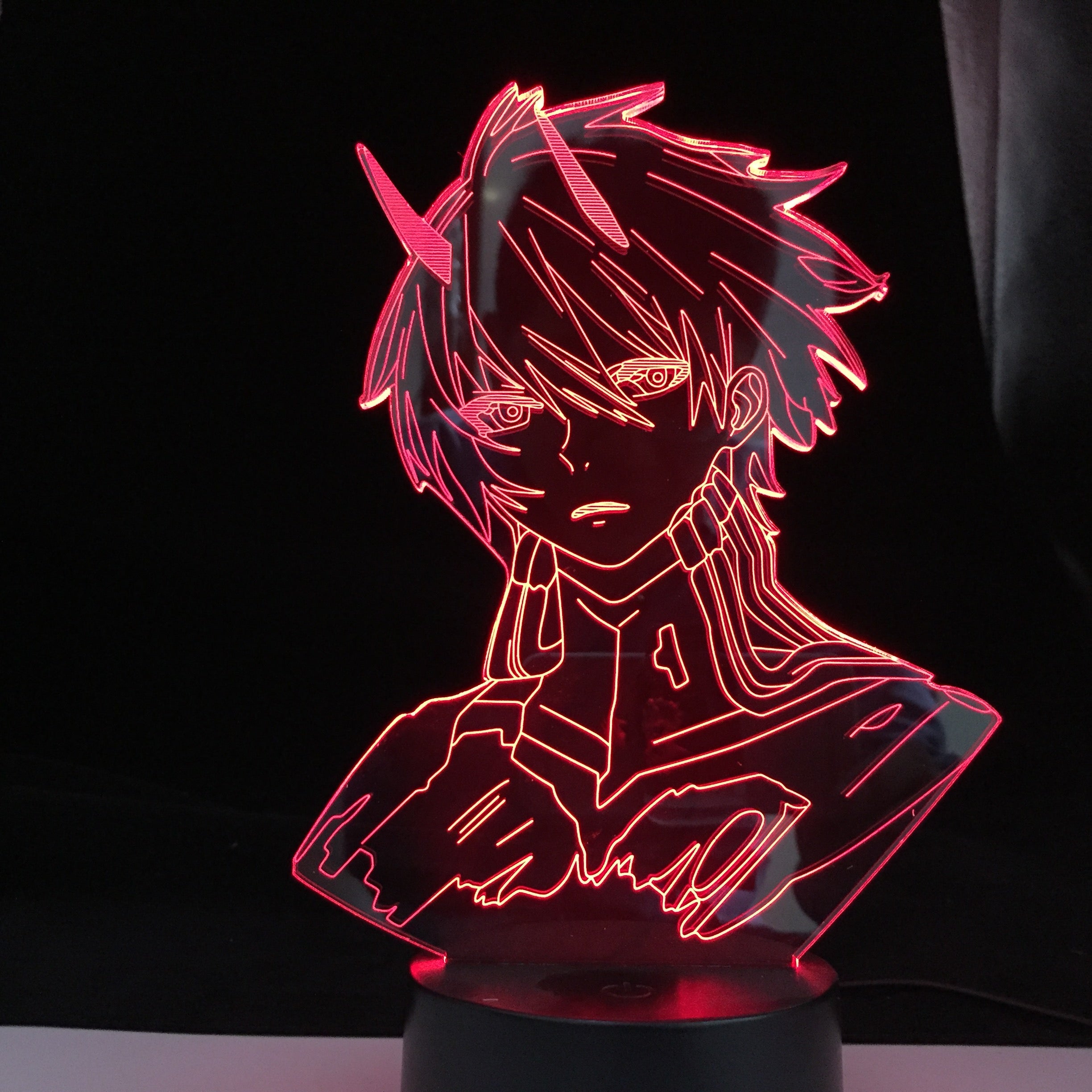 DARLING In The FRANXX Hiro Led Night Light For Bedroom Decor Nightlight Anime Gift Table 3d Lamp CODE 016 DARLING In The FRANXX