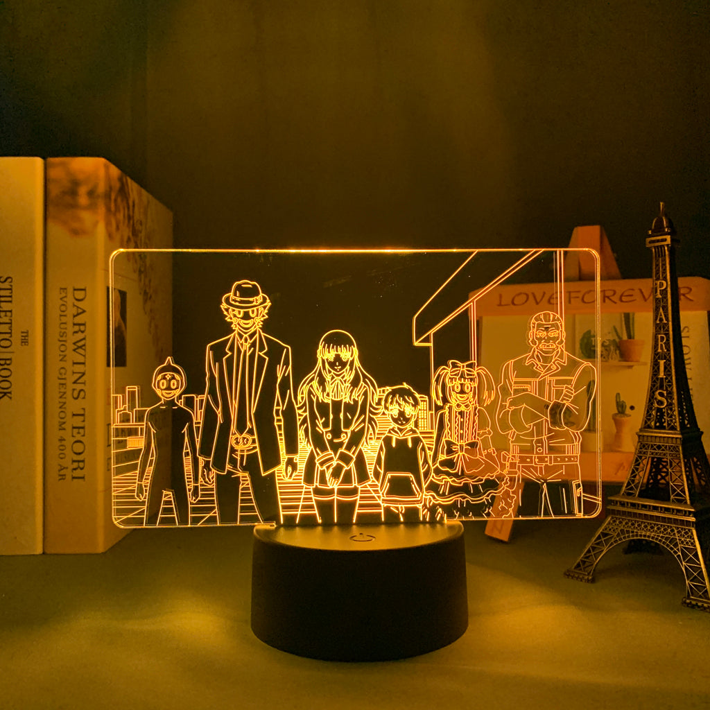 High Rise Invasion Anime Figure 3D Night Lamp Home Decor Children's Festival Birthday gifts USB link Charging