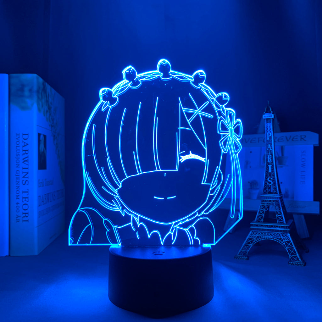 3d Anime Lamp Re Zero Starting Life In Another World LED Night Light for Room Decor Nightlight Gift Re Zero Rem Light