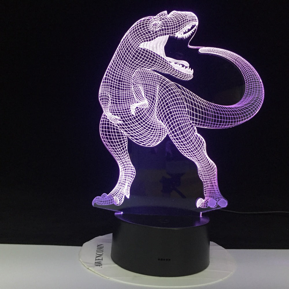 Dinosaur Theme Park 3D Lamp Game LED night light 7 Color Change Touch Mood Lamp Dropshipping Children Gift 3225