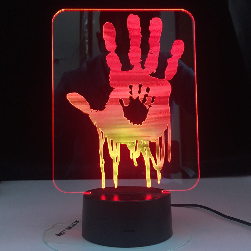 Death Stranding Hand Prints Video Game Led Night Light for Kids Room Decor Cool Gift for Child Gamer Nightlight Usb 3D Desk Lamp