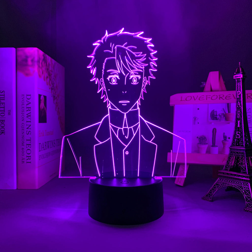 3D LED Lamp Anime Figure Bedroom Desk Decoration Moriarty The Patriot John H Watson Small Night Light for Children's Festival Birthday Gifts