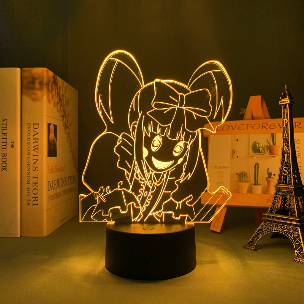 3D LED Lamp Anime Figure High Rise Invasion Enis Bedroom Desk Decoration Small Night Light for Children's Festival Birthday Gifts Neon Lights With Remote