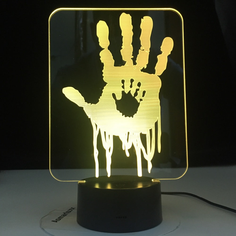 Death Stranding Hand Prints Video Game Led Night Light for Kids Room Decor Cool Gift for Child Gamer Nightlight Usb 3D Desk Lamp
