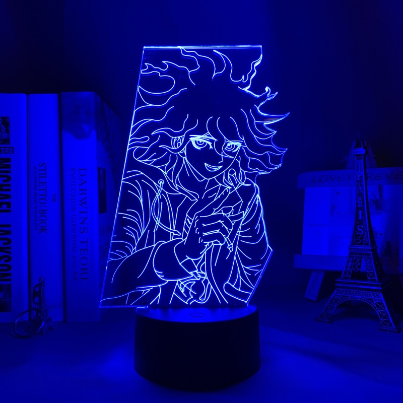 Danganronpa V3 Led Night Light Nagito Komaeda Lamp for Bedroom Decor Kids Gift Danganronpa V3 Acrylic Neon Lamp Nagito Komaeda