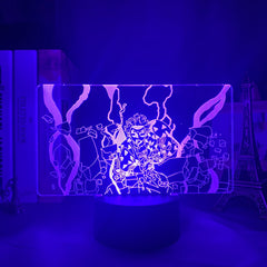 Anime Figure Kimetsu No Yaiba Zenitsu Agatsuma 3D LED Small Night Lamp Home Bedroom Desk Decoration r Children's Festival Birthday gifts