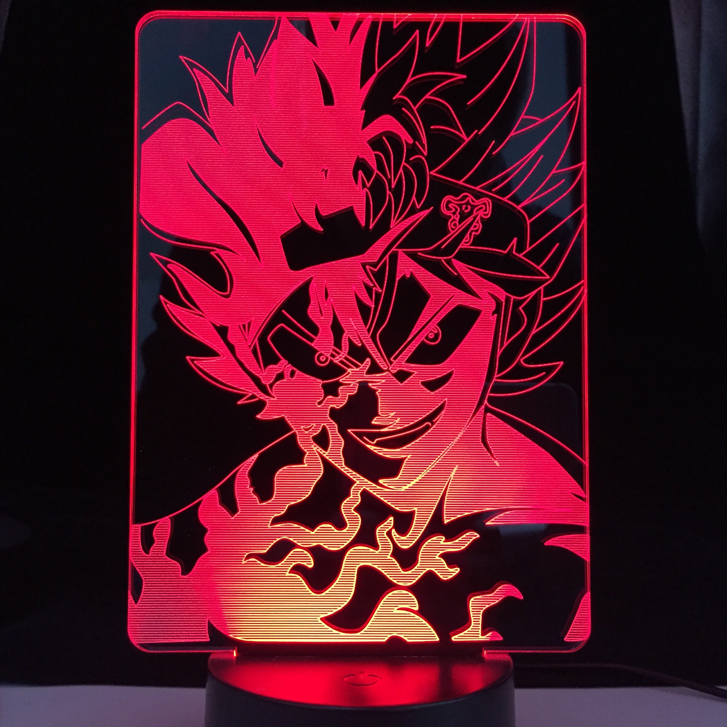 Black Clover Asta Light for Kids Bedroom Decor Night Light Birthday Gift Manga Gadget 3d Lamp Anime Dropshipping Lights 1 order