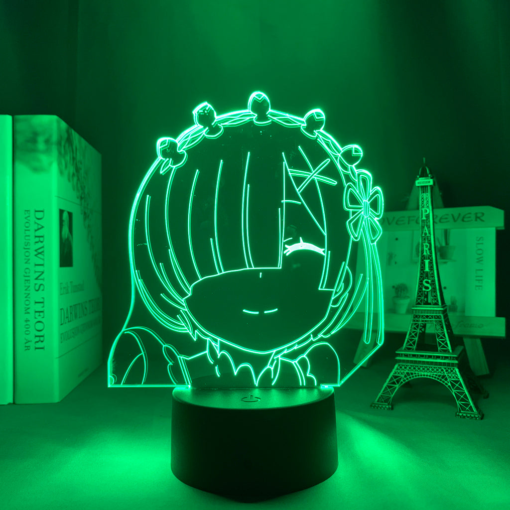 3d Anime Lamp Re Zero Starting Life In Another World LED Night Light for Room Decor Nightlight Gift Re Zero Rem Light