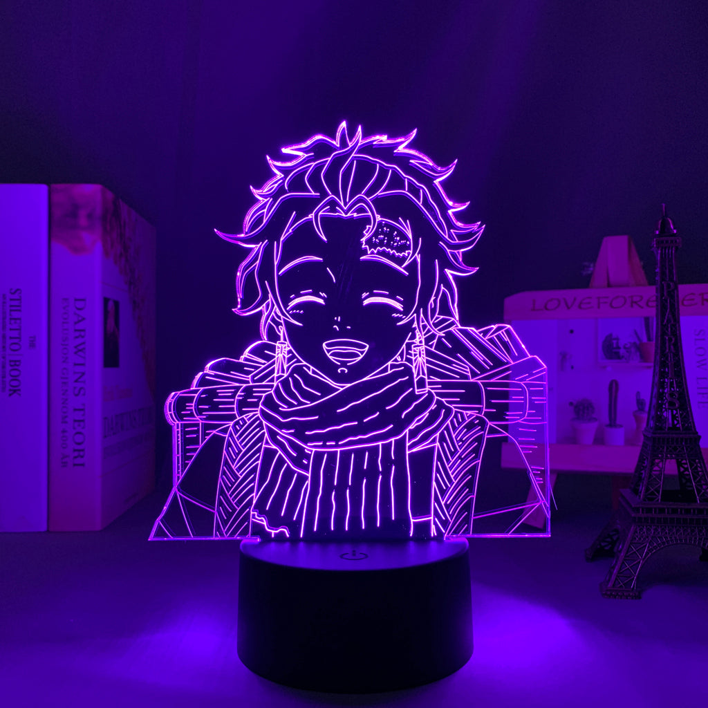 3D LED Lamp Anime  Demon Slayer Tanjiro Kamado Small Night Light for Kids  Home Bedroom Desk Decoration USB Charging