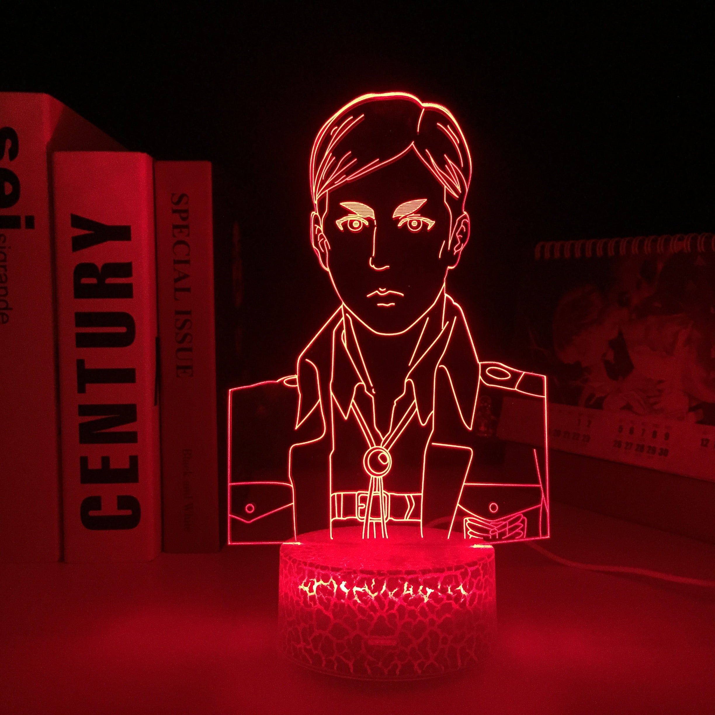 Attack on Titan Anime Figure LED Light Scout Regiment for Child Birthday Gift Kid Bedroom Decoration Manga 3D Table Lamp