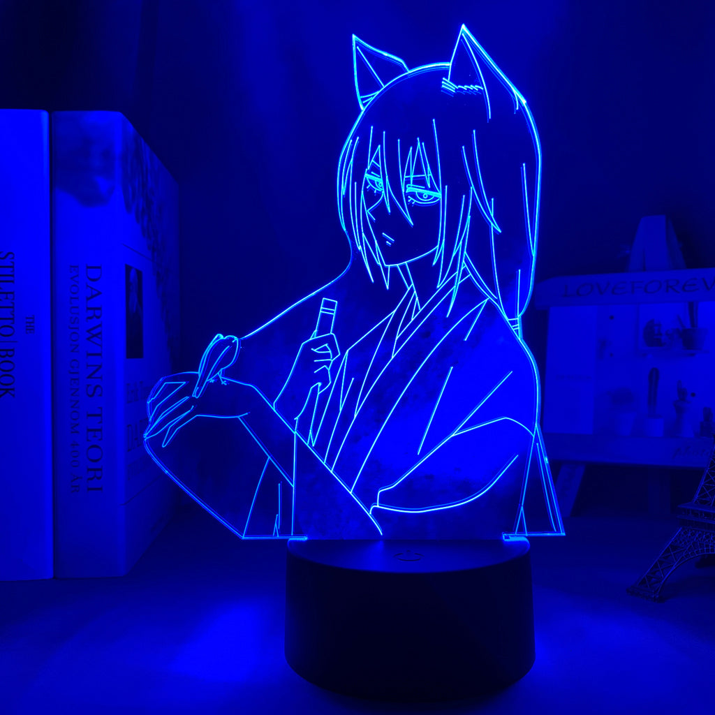 Anime Led Light Kamisama Kiss Tomoe Figure for Bedroom Decor Night Light Birthday Gift Room 3d Lamp Manga Kamisama Kiss