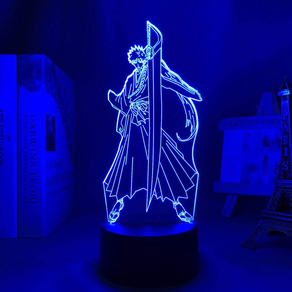 Anime Bleach 3d Lamp Ichigo Kurosaki for Bedroom Decor Nightlight Cool Birthday Gift Acrylic Led Night Light Bleach