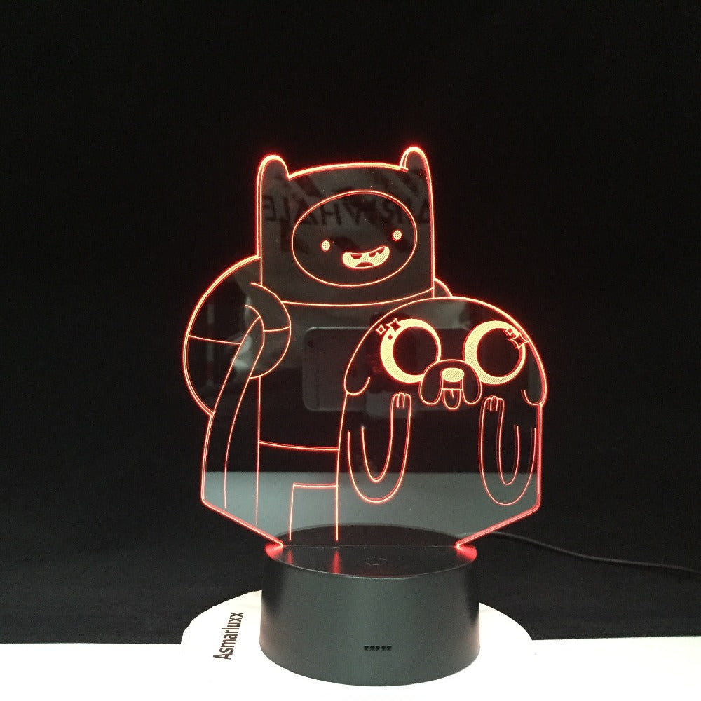Cartoon Table Desk Lamp Children Night 3D LED Night Light Lampara Change Bedroom Xmas Gift Home Decoration Kids Dropshipping