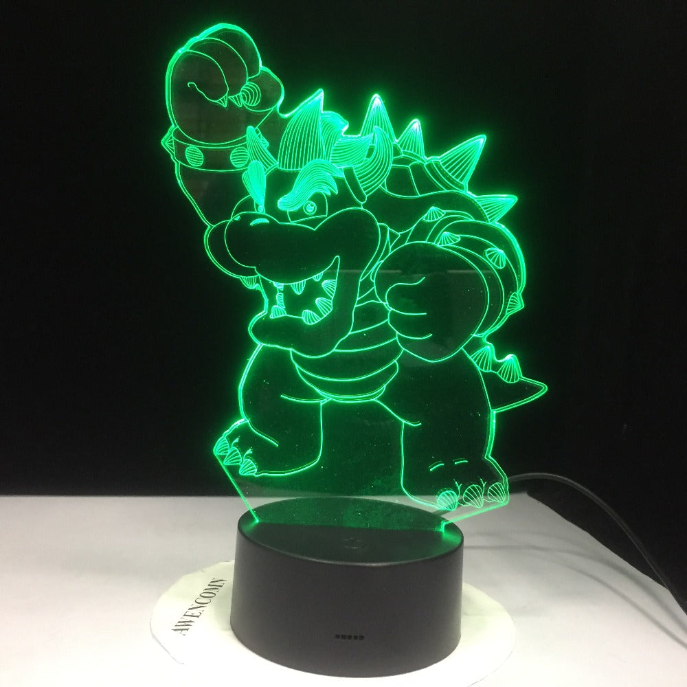 Cute Cartoon Dragon 3D lamp USB LED Lamp Amazing Animal Table Night Light Kids Birthday Gift Desk lighting Dropshipping