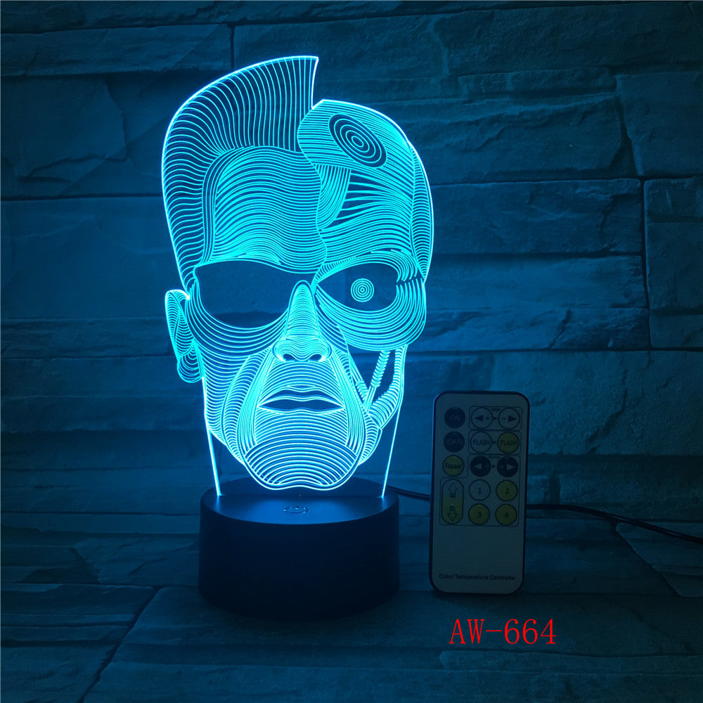 Electronic Gift 3D Led Light Fixtures Atmosphere Lamp 3d Stereo Night Light Bedside Lamp Creative Lamp Drop Shipping AW-664