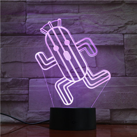 Cactus 3d Led Night Lamp Child Led Nightlight Cactuar Final Fantasy Night light for Kids Bedroom Decorative Light Boys Best Gift