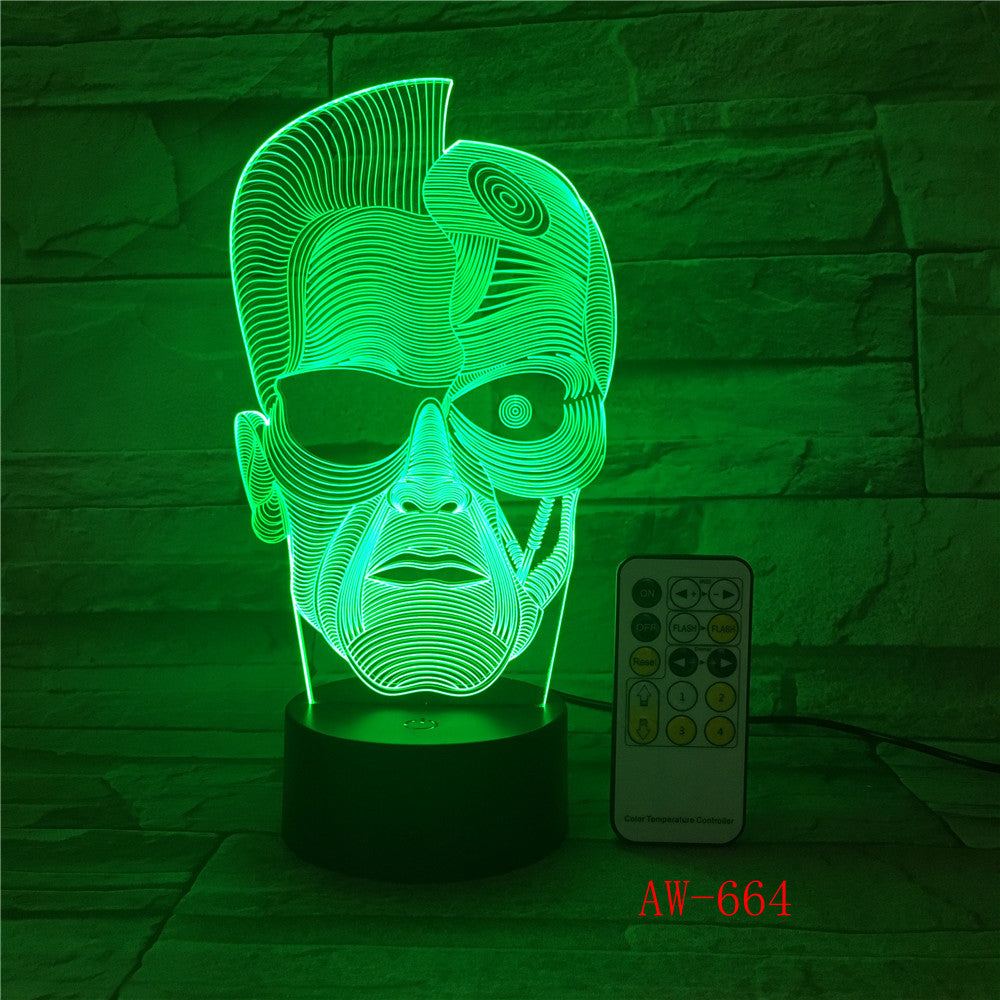 Electronic Gift 3D Led Light Fixtures Atmosphere Lamp 3d Stereo Night Light Bedside Lamp Creative Lamp Drop Shipping AW-664