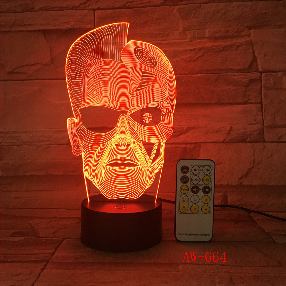 Electronic Gift 3D Led Light Fixtures Atmosphere Lamp 3d Stereo Night Light Bedside Lamp Creative Lamp Drop Shipping AW-664
