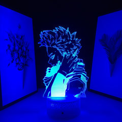 Anime 3D LED Night Light My Hero Academia Hitoshi Shinso Lamp for Bedroom Decor Birthday Gift Light Manga Gadget Table Lamp