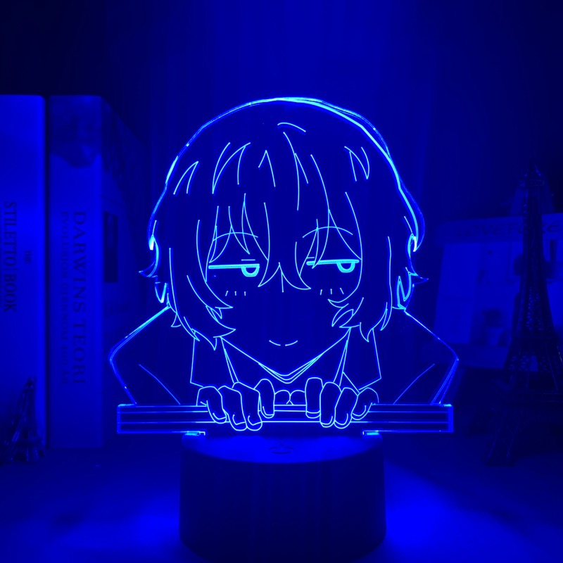 Bungo Stray Dogs Osamu Dazai Lamp for Room Decor Friend Birthday Gift Gadget Nakahara Chuya Night Light Anime Neon Light Dazai