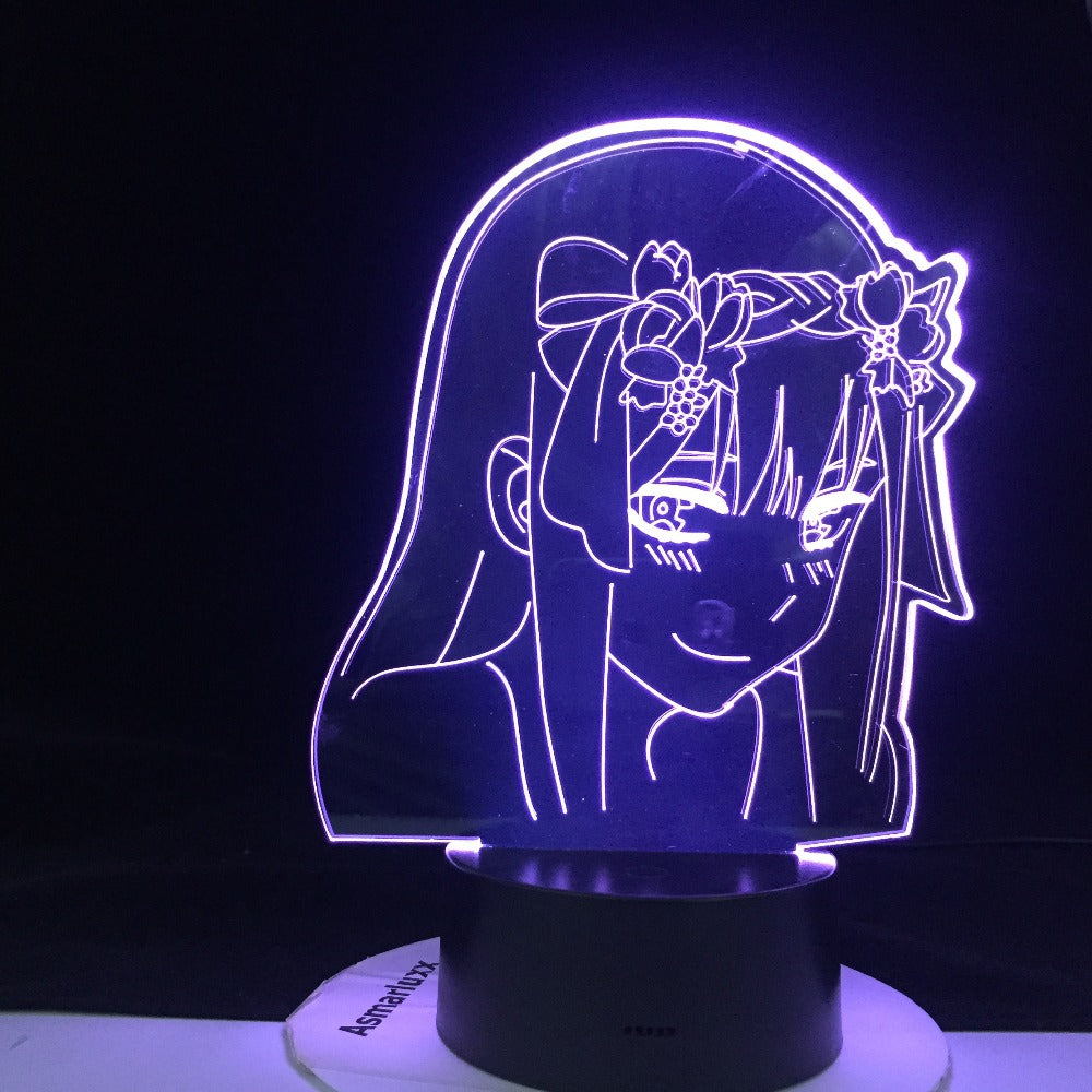 Zero Two Figure New Nightlight Kids Child Girls Bedroom Decor Light Manga Gift Anime 3d Lamp Night Light Lamp Dropship out