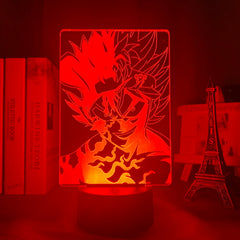 3d Lamp Anime Black Clover Asta Light for Kids Bedroom Decor Night Light Birthday Gift Manga Gadget Black Clover Asta Lamp