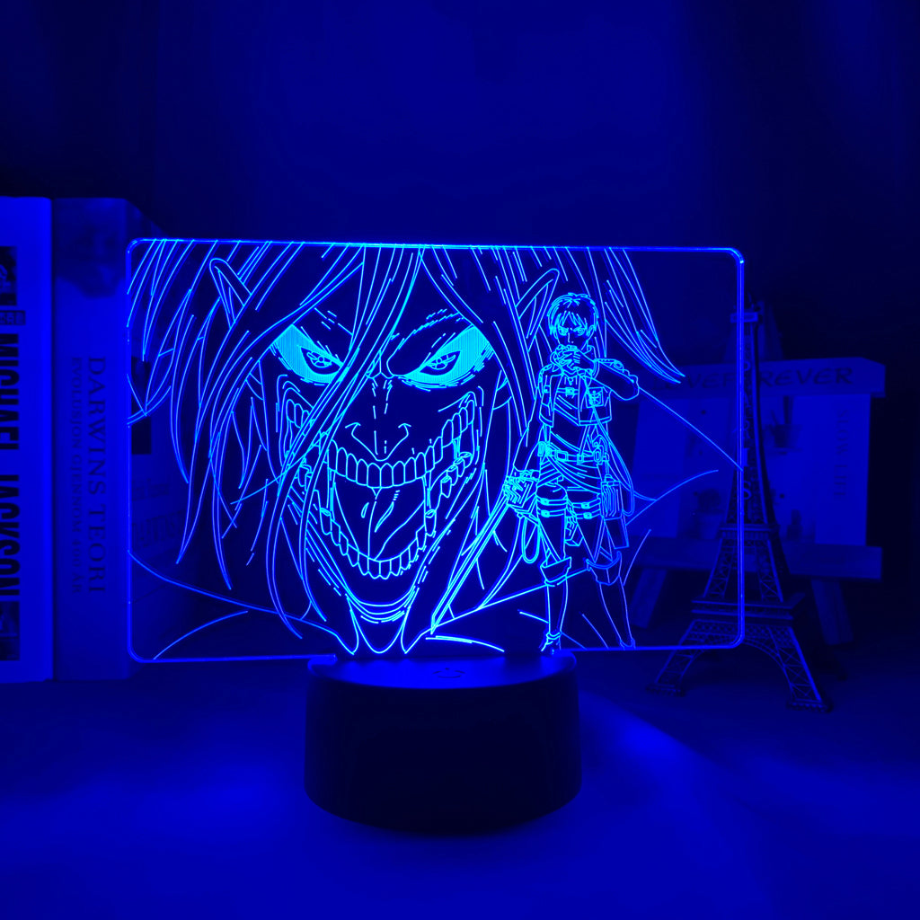 Acrylic 3d Lamp Attack on Titan Levi Ackerman for Home Room Decor Light Child Gift Attack on Titan LED Night Light Anime