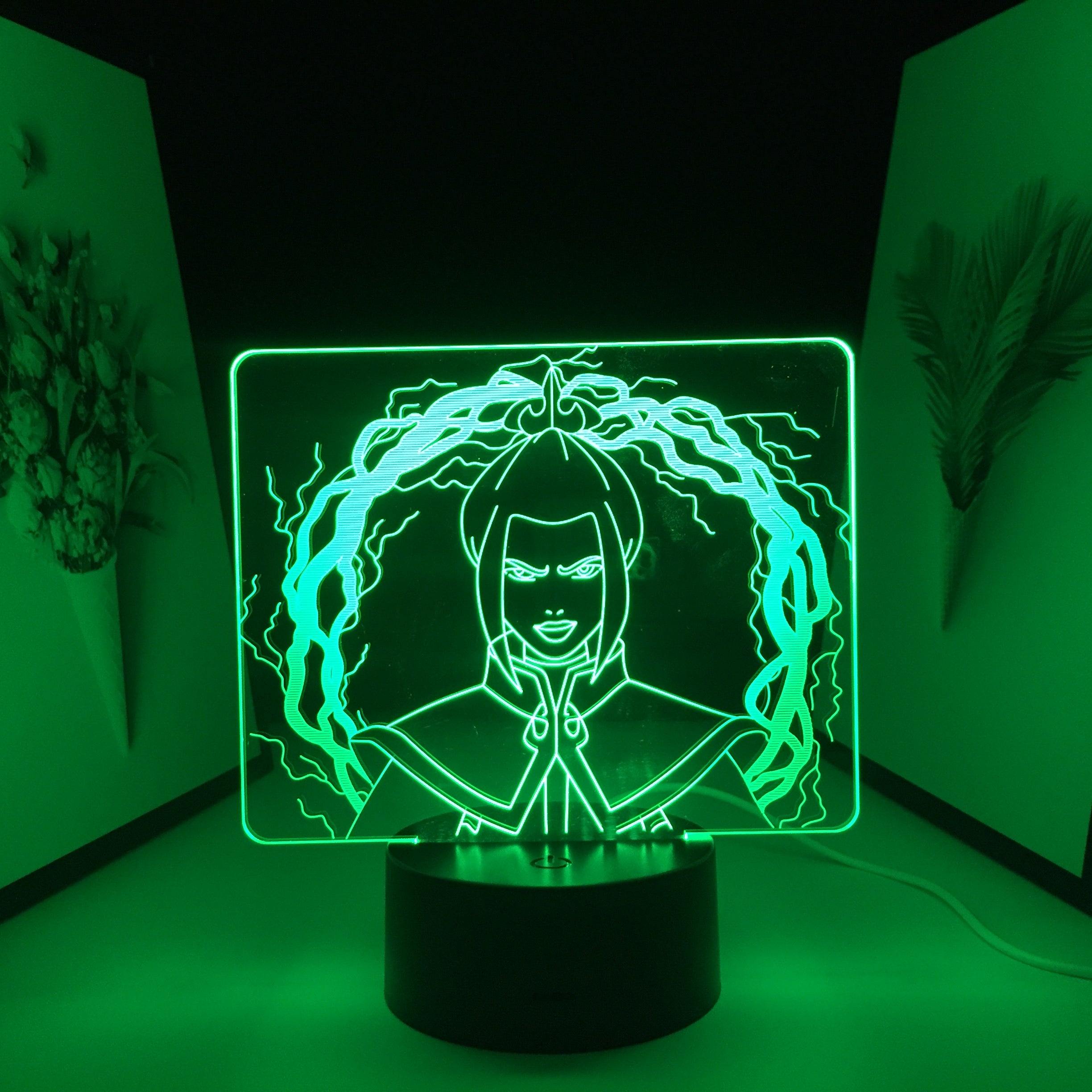 3D LED Night Light Avatar The Last Airbender Azula Home Bedroom Table Decoration for Children's Festival Birthday Gifts Acrylic 7 Color Changes