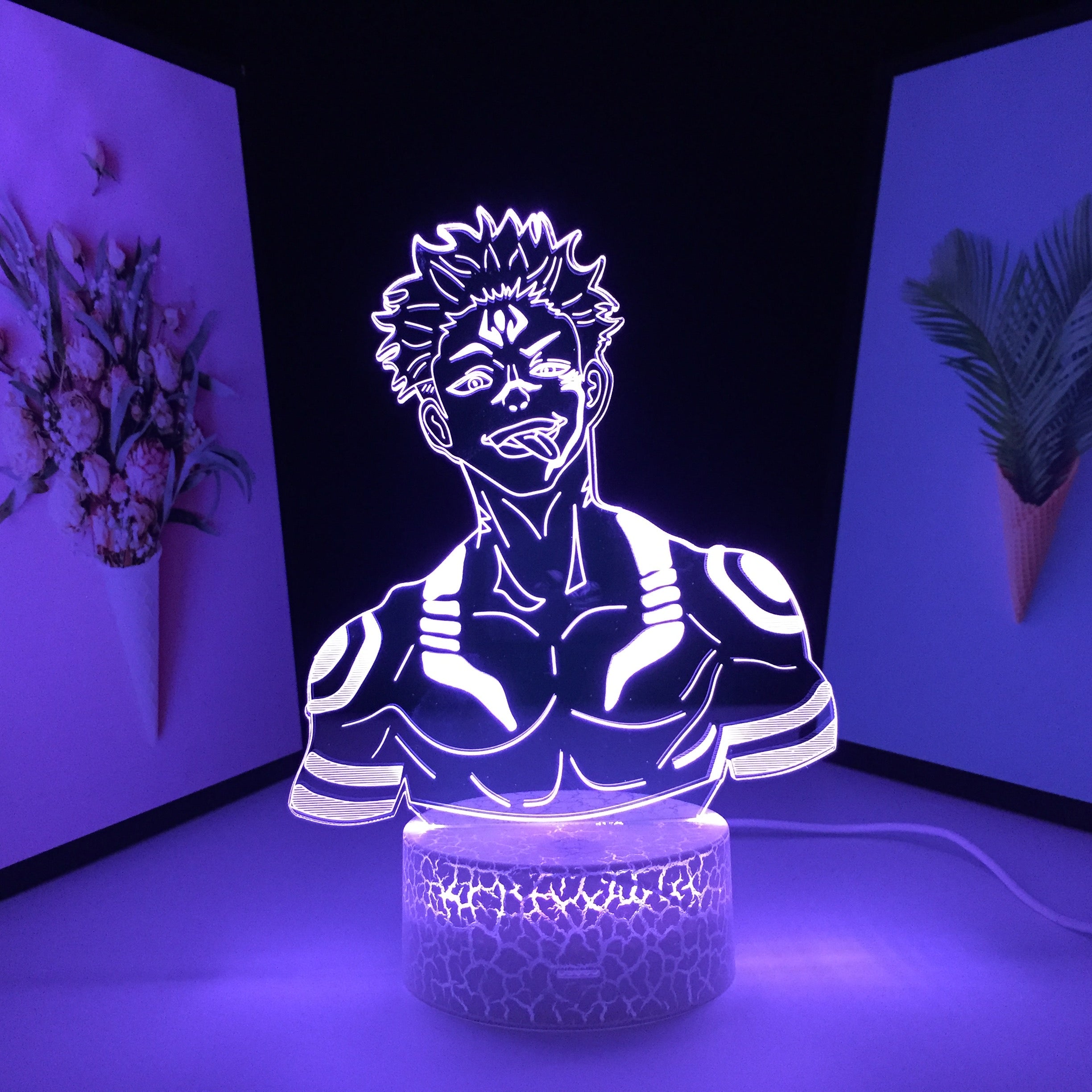 Jujutsu Kaisen Series Anime Figure Night Light Bedroom Decoration Night Light Acrylic Manga Table Lamp 3D LED Light