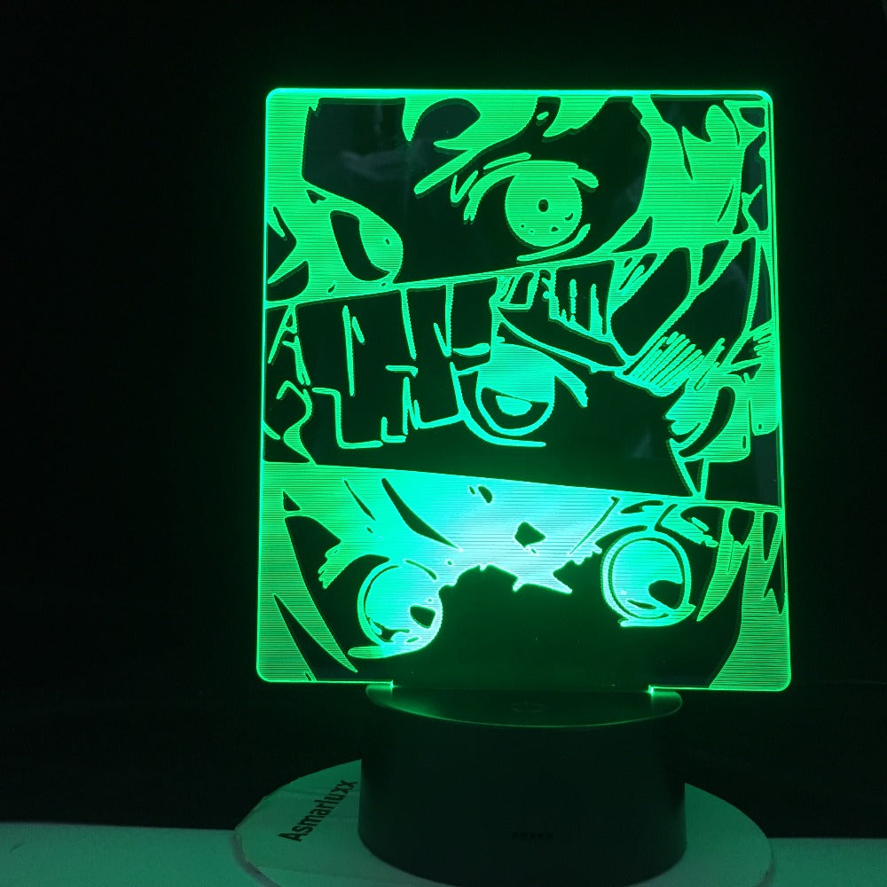 DEMON SLAYER PANEL LED ANIME LAMP DEMON SLAYER KIMETSU NO YAIBA Kid Child Nightlight Bedside Desk Lamp Japanese Led Night Light