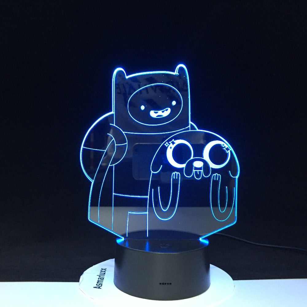 Cartoon Table Desk Lamp Children Night 3D LED Night Light Lampara Change Bedroom Xmas Gift Home Decoration Kids Dropshipping