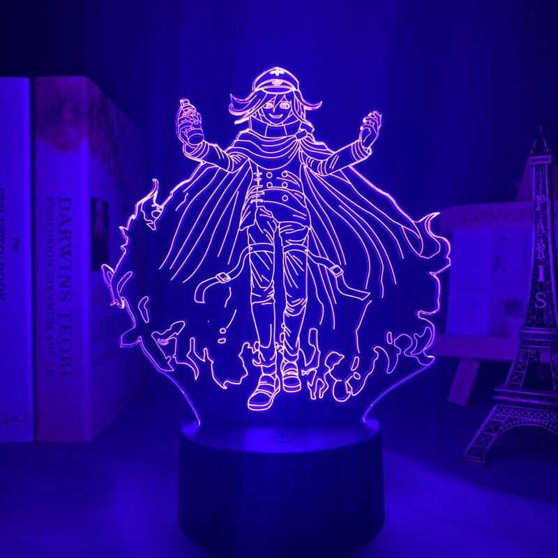Danganronpa Kokichi Oma Led Night Light Lamp for Bedroom Decoration Kids Gift Danganronpa Acrylic 3d Lamp Kokichi Oma