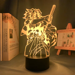 Kimetsu No Yaiba Kokushibou Anime Figure LED Lamp Home Bedroom Desk Decoration Small Night Light Children's Festival Birthday gifts
