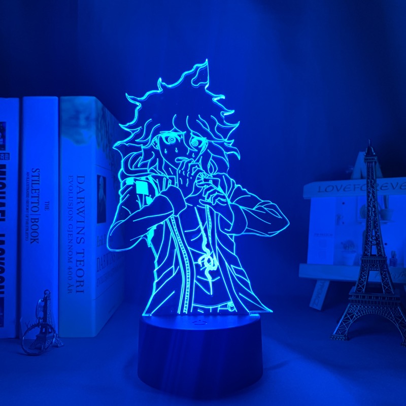 Danganronpa V3 Nagito Komaeda Led Night Light Lamp for Bedroom Decor Kids Gift Danganronpa V3 Acrylic Neon Lamp Nagito Komaeda