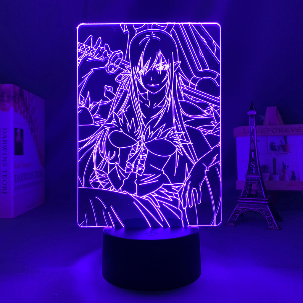 3D LED Lamp Anime Figure  Bakemonogatari Shinobu Oshino Bedroom Desk Decoration Small Night Light for Children's Festival Birthday Gifts