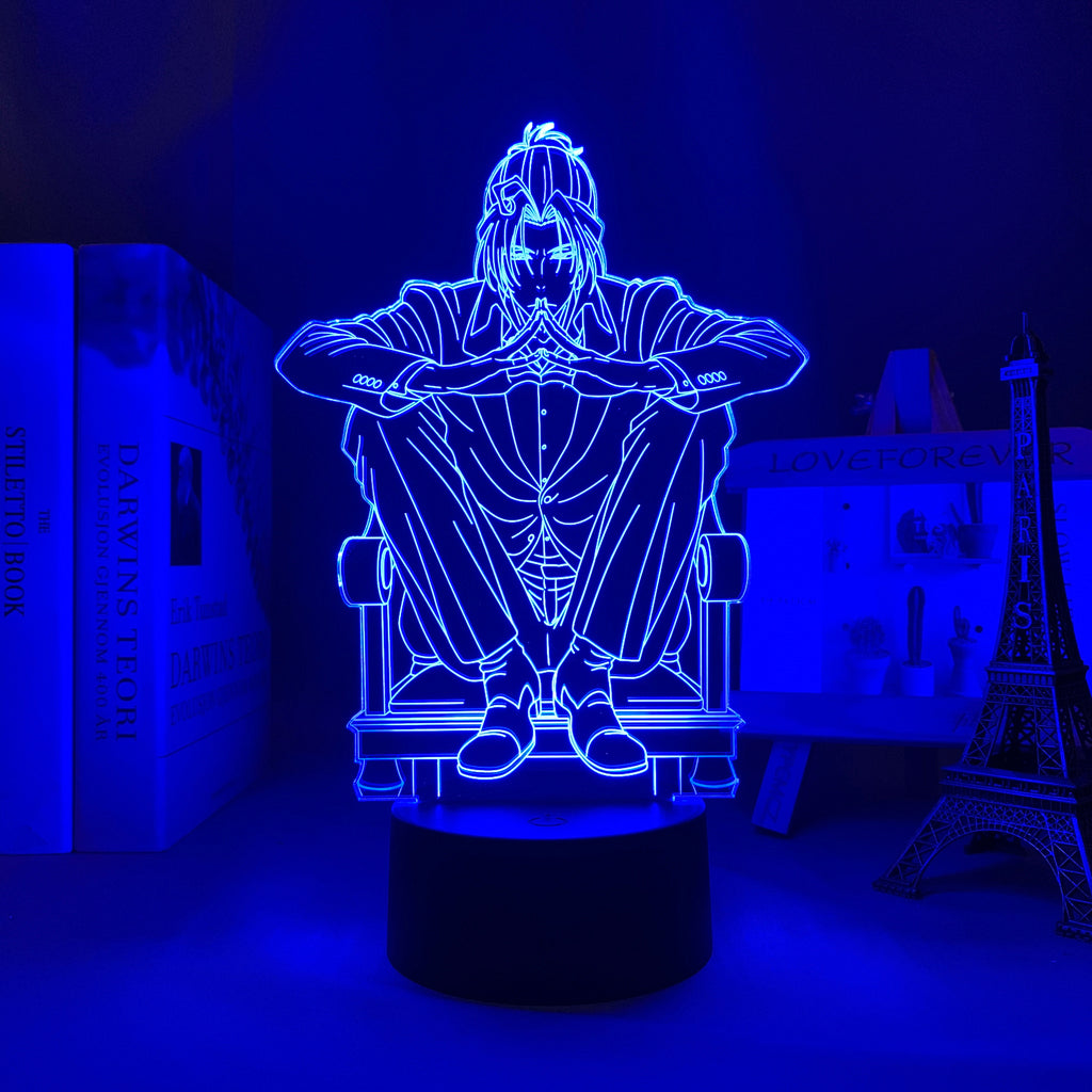 Manga Moriarty The Patriot Sherlock Holmes 3D LED Lamp Anime Figure  Bedroom Desk Decoration Small Night Light for Children's Festival Birthday Gifts