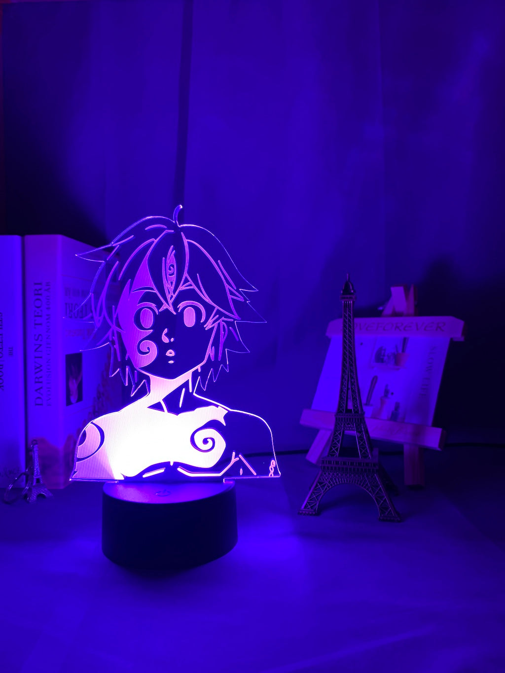Acrylic Night Light Lamp Manga The Seven Deadly Sins Gadget for Home Room Decorative Light Meliodas Figure Kids Table Lamp Gift