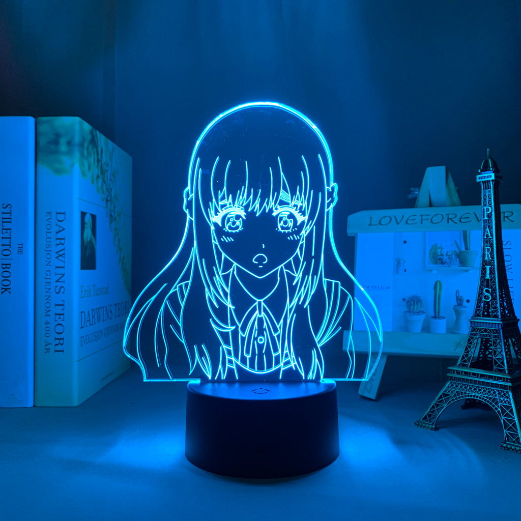 High Rise Invasion Kuon Shinzaki 3D LED Lamp Anime Figure Bedroom Desk Decoration Small Night Light for Children's Festival Birthday Gifts Neon Lights With Remote