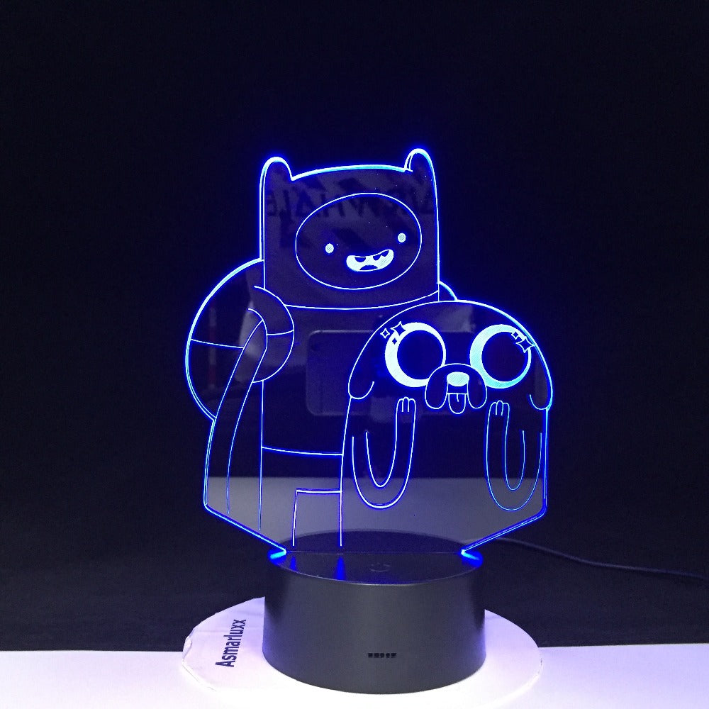 Cartoon Table Desk Lamp Children Night 3D LED Night Light Lampara Change Bedroom Xmas Gift Home Decoration Kids Dropshipping